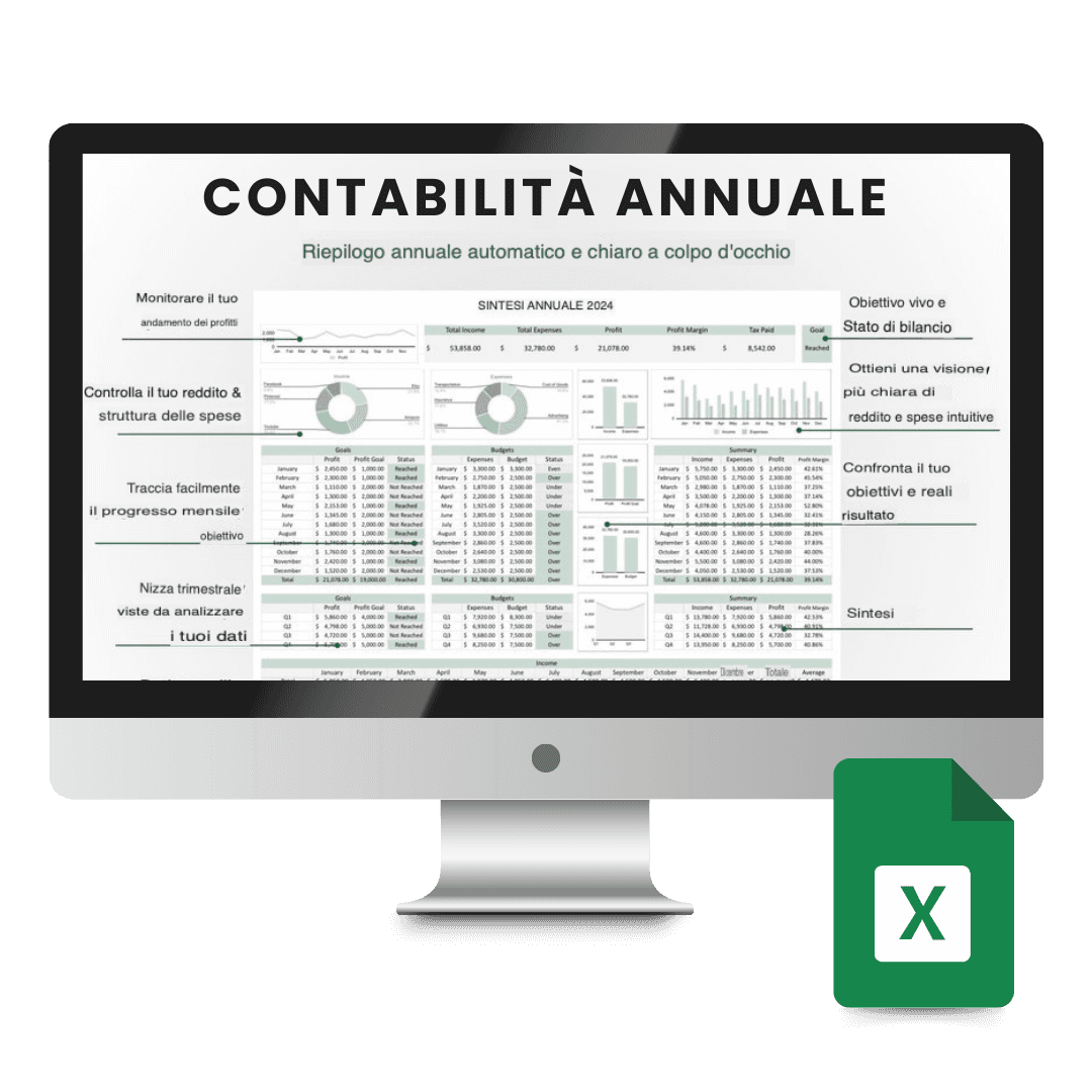 Template Excel Contabilità Aziende