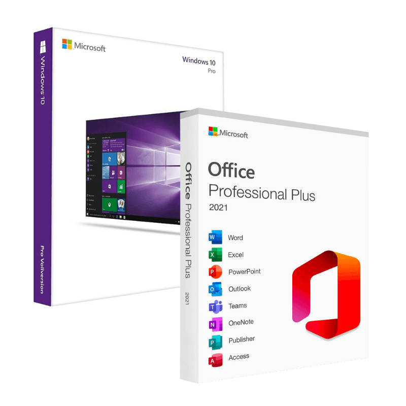 Microsoft Windows 10 Pro + Office 2021 Professional Plus Bind